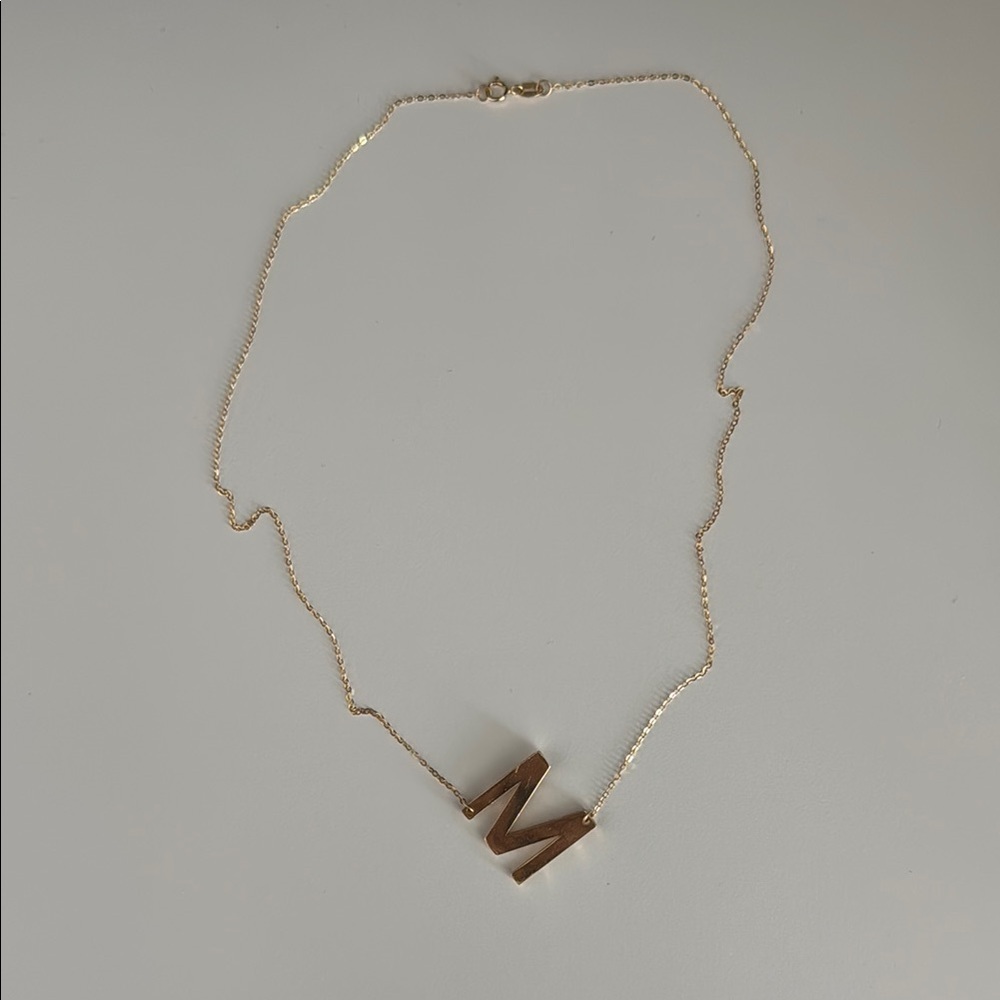 Gold Initial Necklace